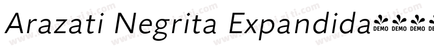 Arazati Negrita Expandida字体转换
